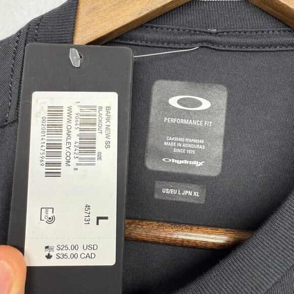 Oakey Shirt Men's Large Black Servant Lighting Horror Hydrolix Performance NEW - Picture 5 of 9